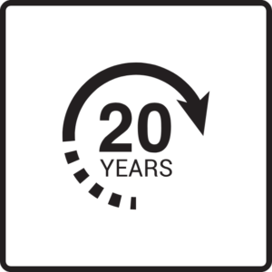 20 év garancia