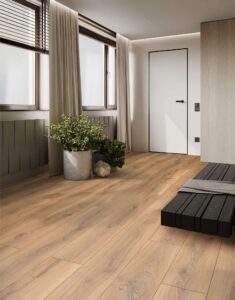 K795 laminált padló nappaliban